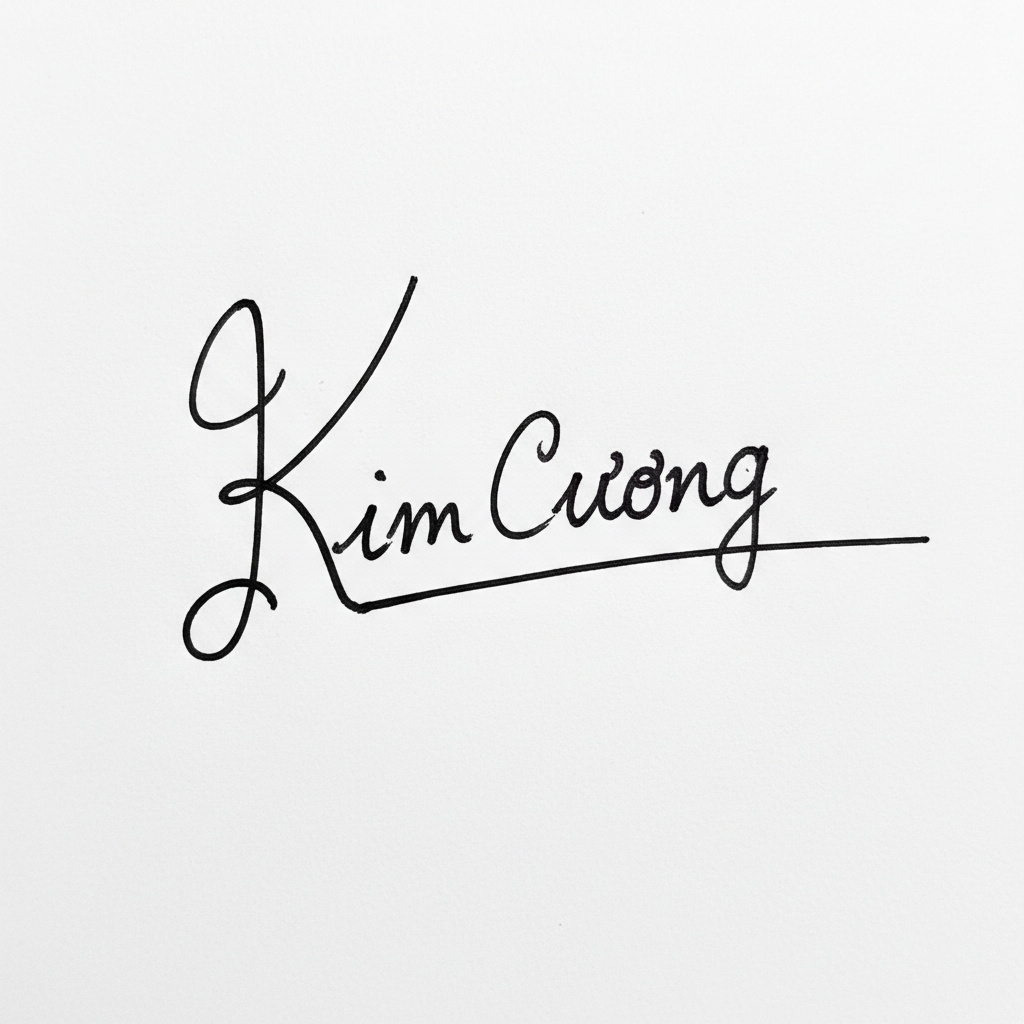 Mẫu chữ ký tên Kim Cương số 2
