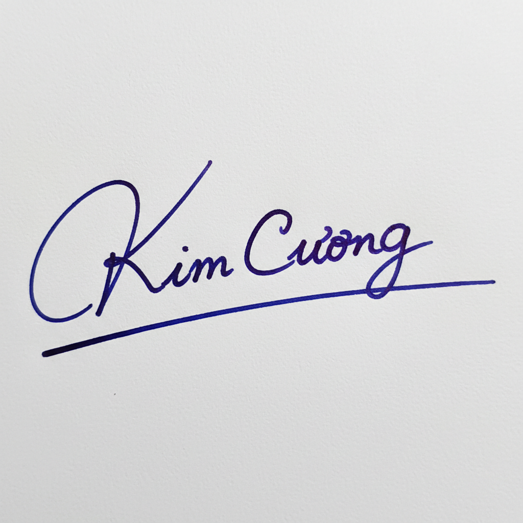 Mẫu chữ ký tên Kim Cương số 3
