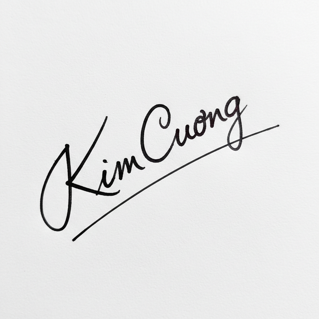 Mẫu chữ ký tên Kim Cương số 5