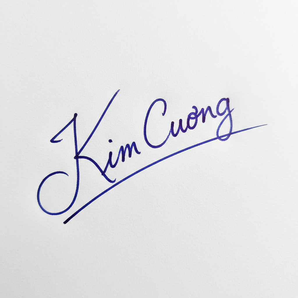 Mẫu chữ ký tên Kim Cương số 6