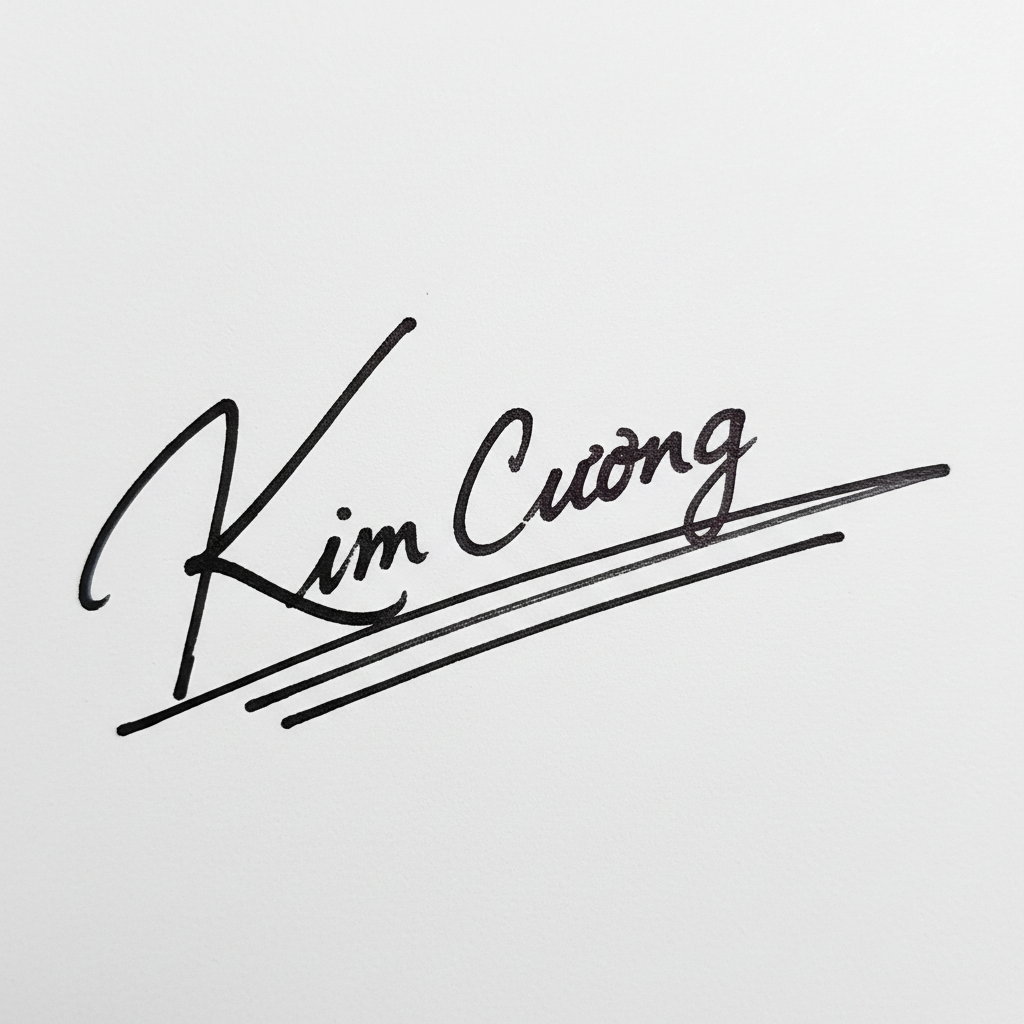 Mẫu chữ ký tên Kim Cương số 7