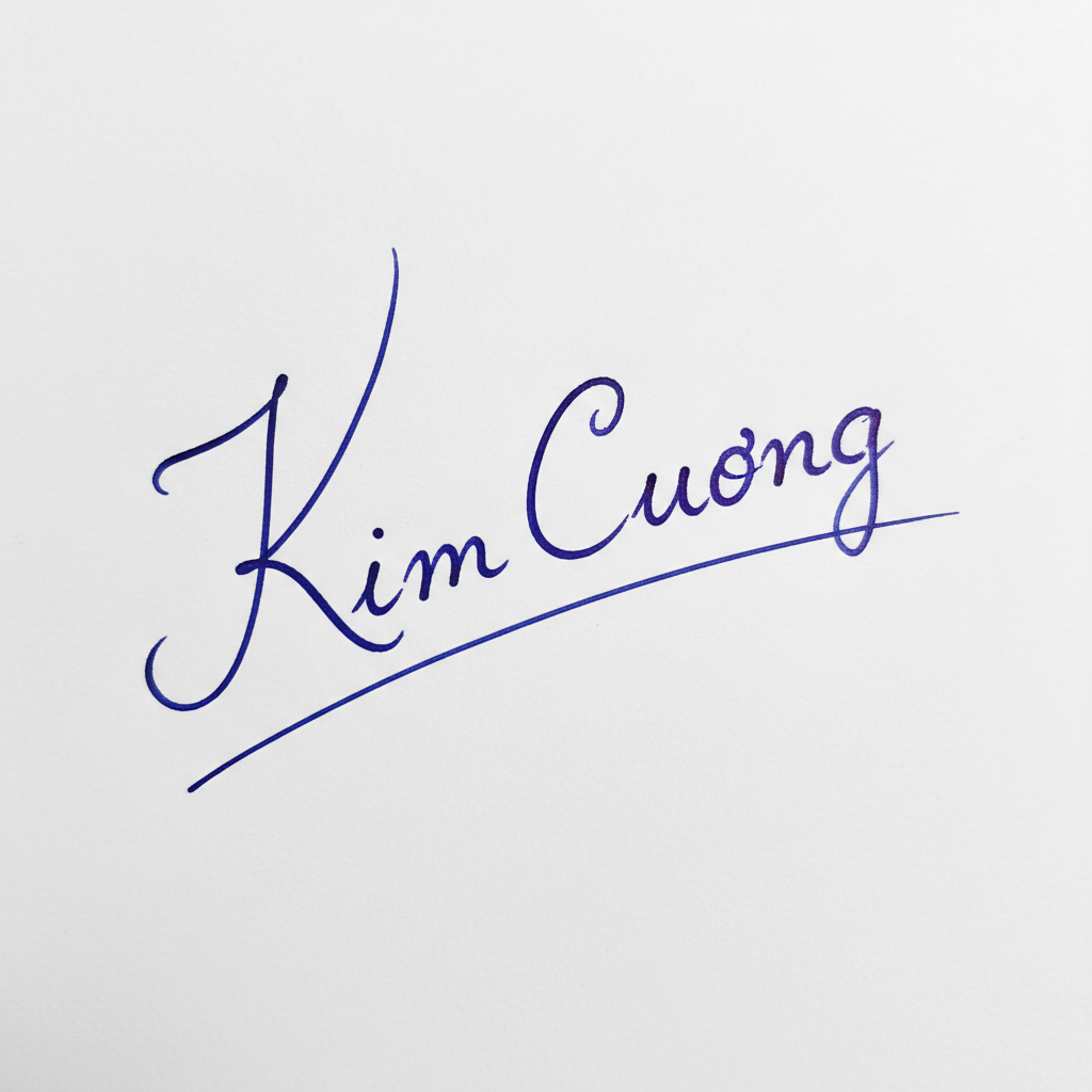 Mẫu chữ ký tên Kim Cương số 8