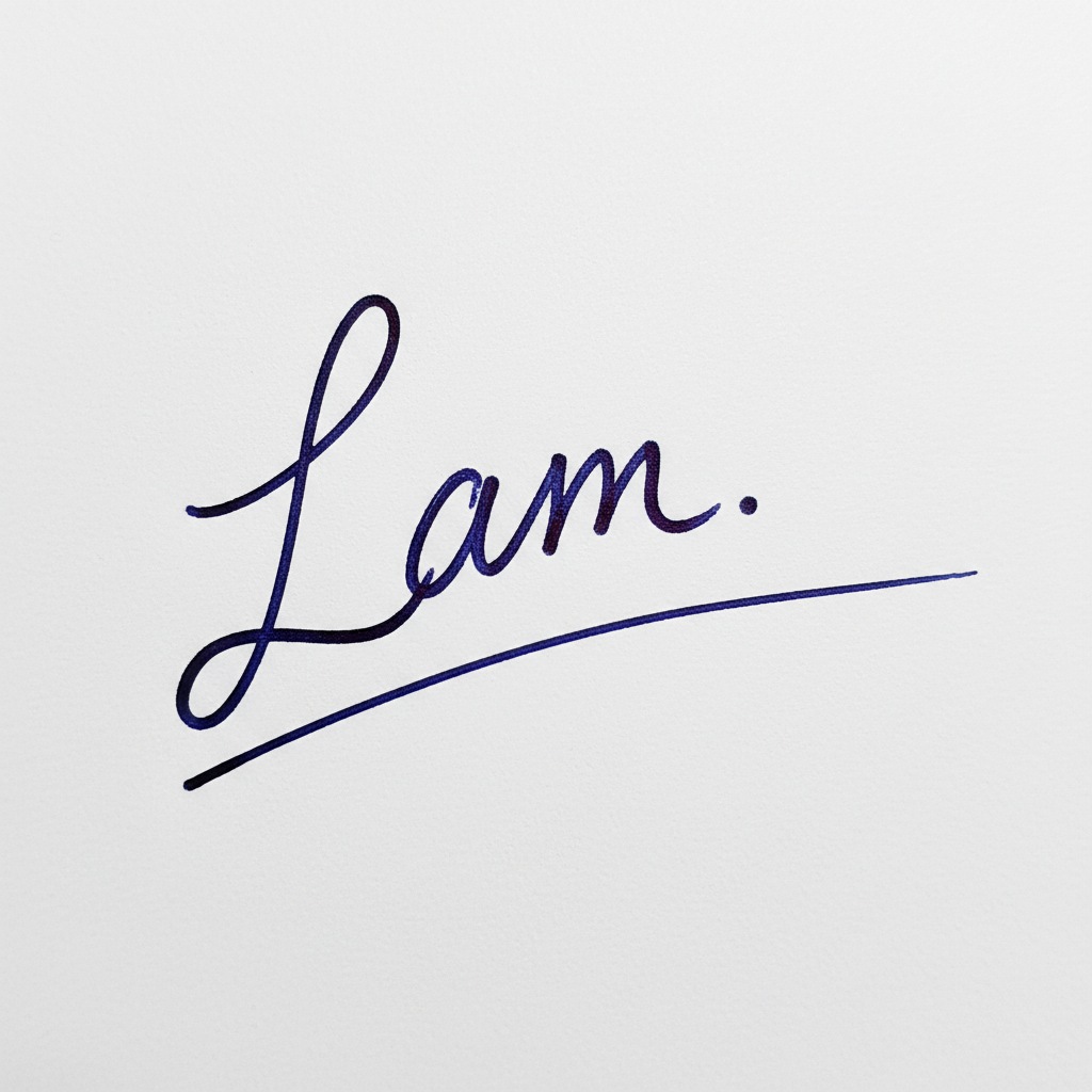 Mẫu chữ ký tên Lâm số 1