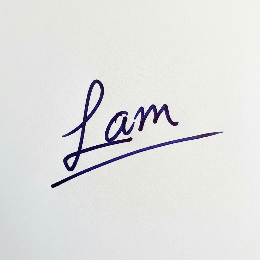 Mẫu chữ ký tên Lâm số 9