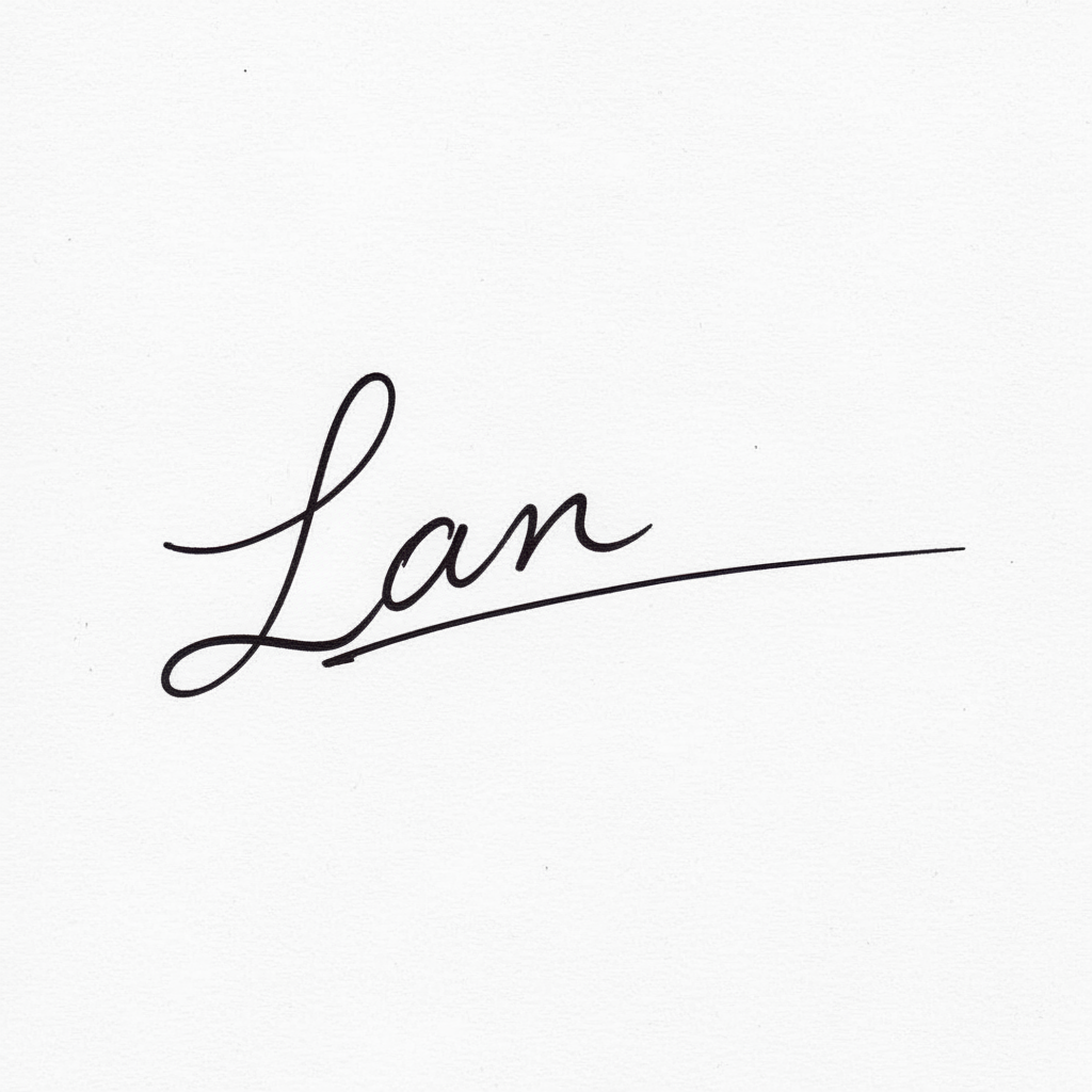 Mẫu chữ ký tên Lan số 10