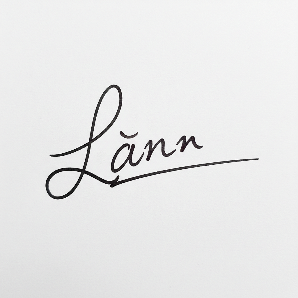 Mẫu chữ ký tên Lan số 2