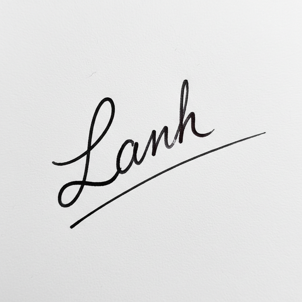 Mẫu chữ ký tên Lanh số 5
