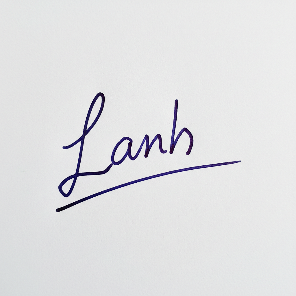 Mẫu chữ ký tên Lanh số 9