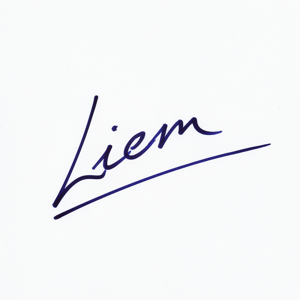 Mẫu chữ ký tên Liêm số 9