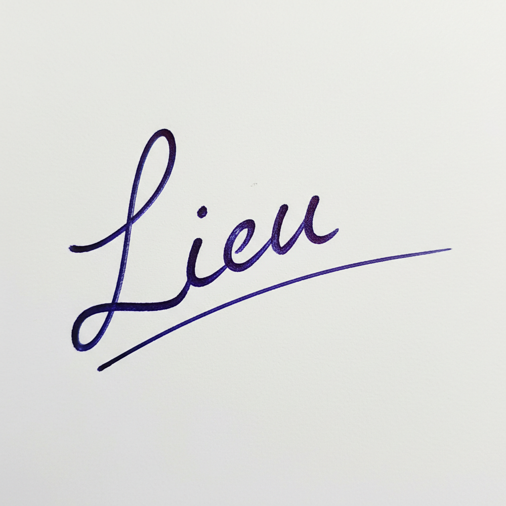 Mẫu chữ ký tên Liễu số 1