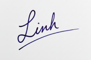 Mẫu chữ ký tên Linh số 1