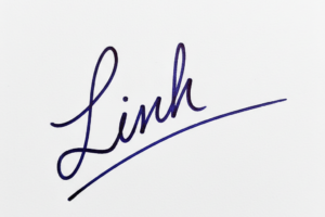 Mẫu chữ ký tên Linh số 1