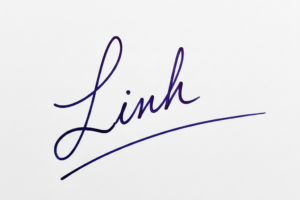 Mẫu chữ ký tên Linh số 1