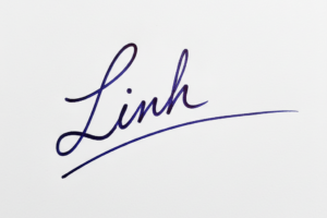 Mẫu chữ ký tên Linh số 1