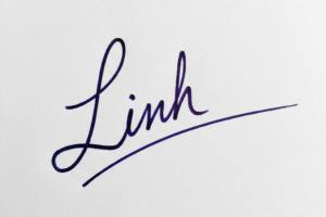 Mẫu chữ ký tên Linh số 1