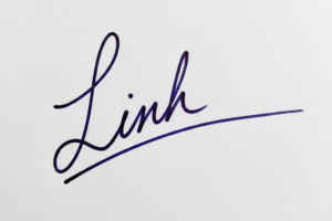 Mẫu chữ ký tên Linh số 1