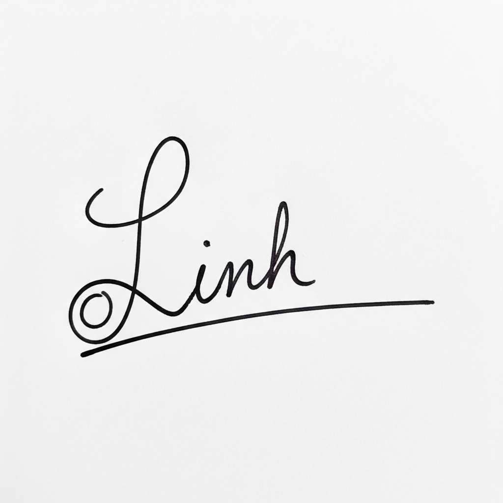 Mẫu chữ ký tên Linh số 2