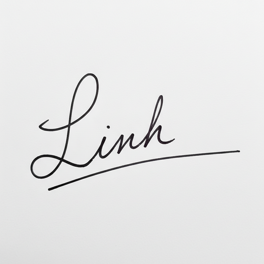 Mẫu chữ ký tên Linh