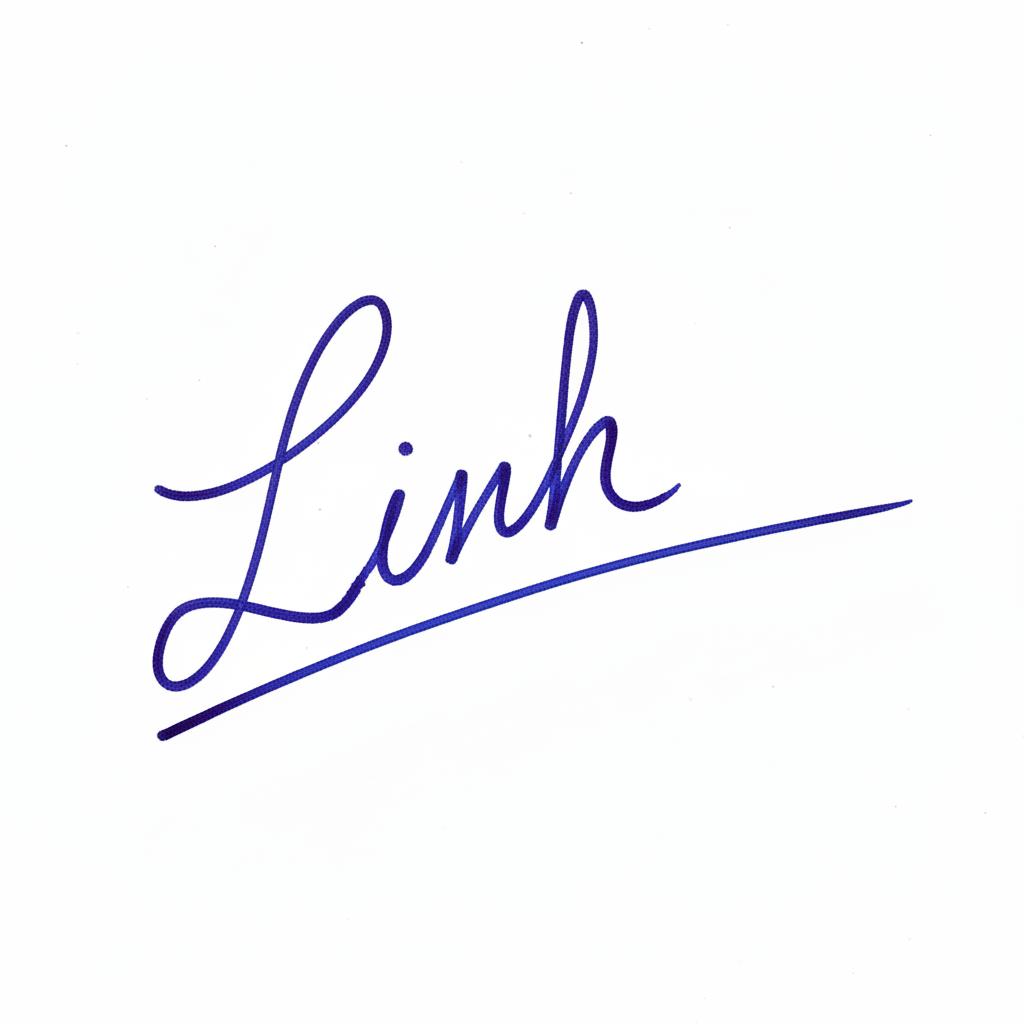 Mẫu chữ ký tên Linh số 3