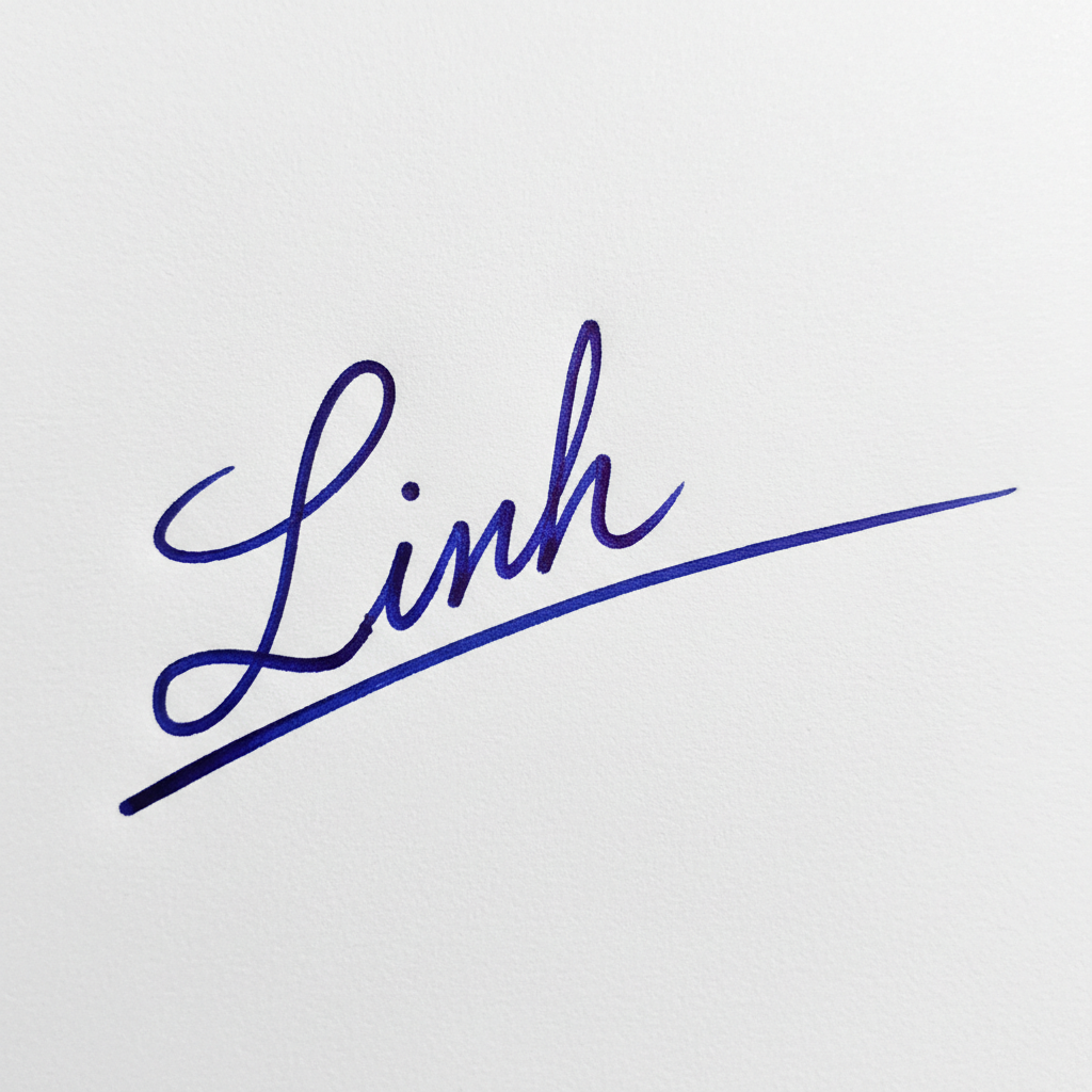 Mẫu chữ ký tên Linh số 3