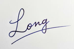 Mẫu chữ ký tên Long số 1