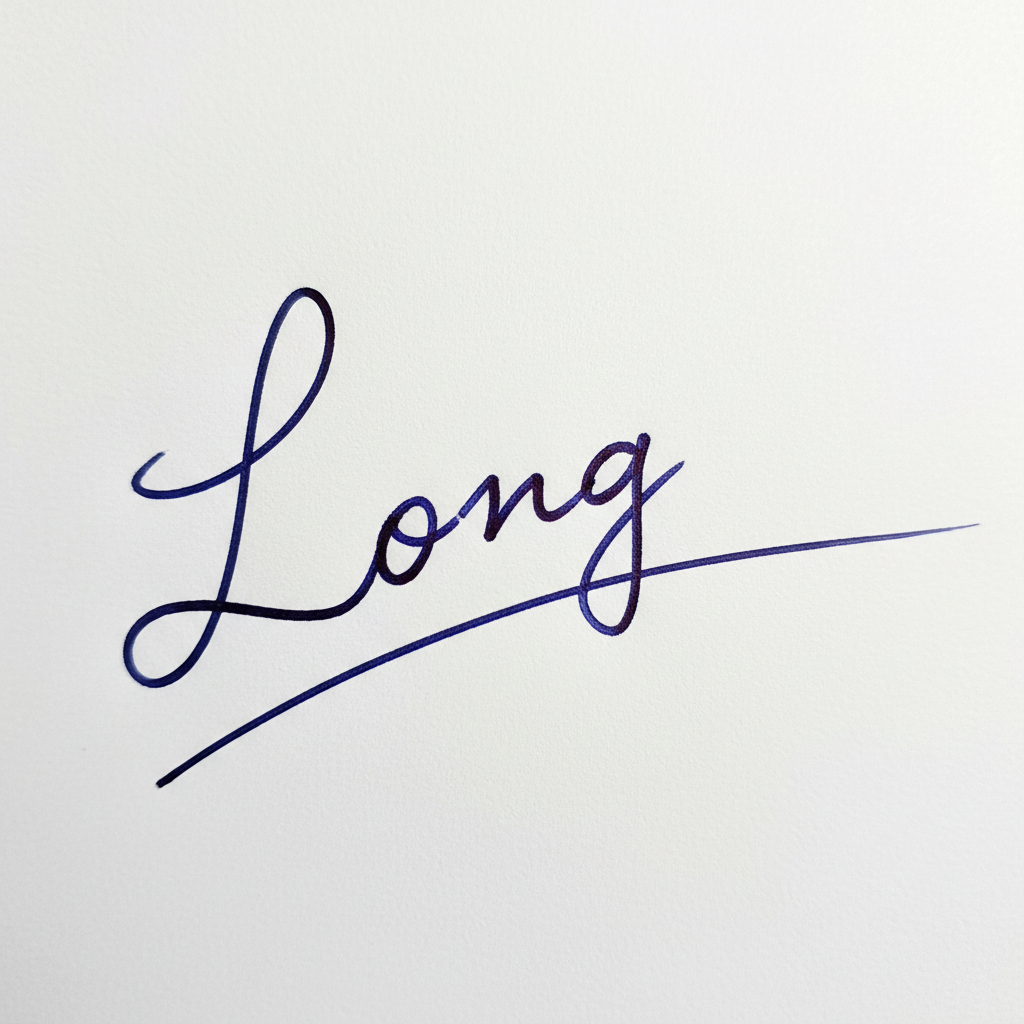 Mẫu chữ ký tên Long số 1