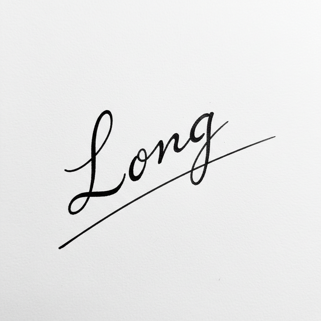 Mẫu chữ ký tên Long số 5