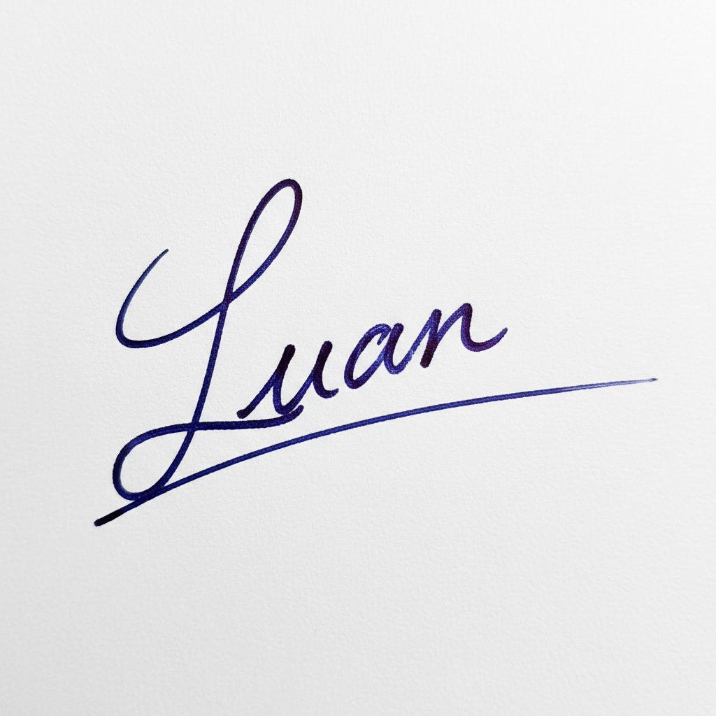 Mẫu chữ ký tên Luân số 1