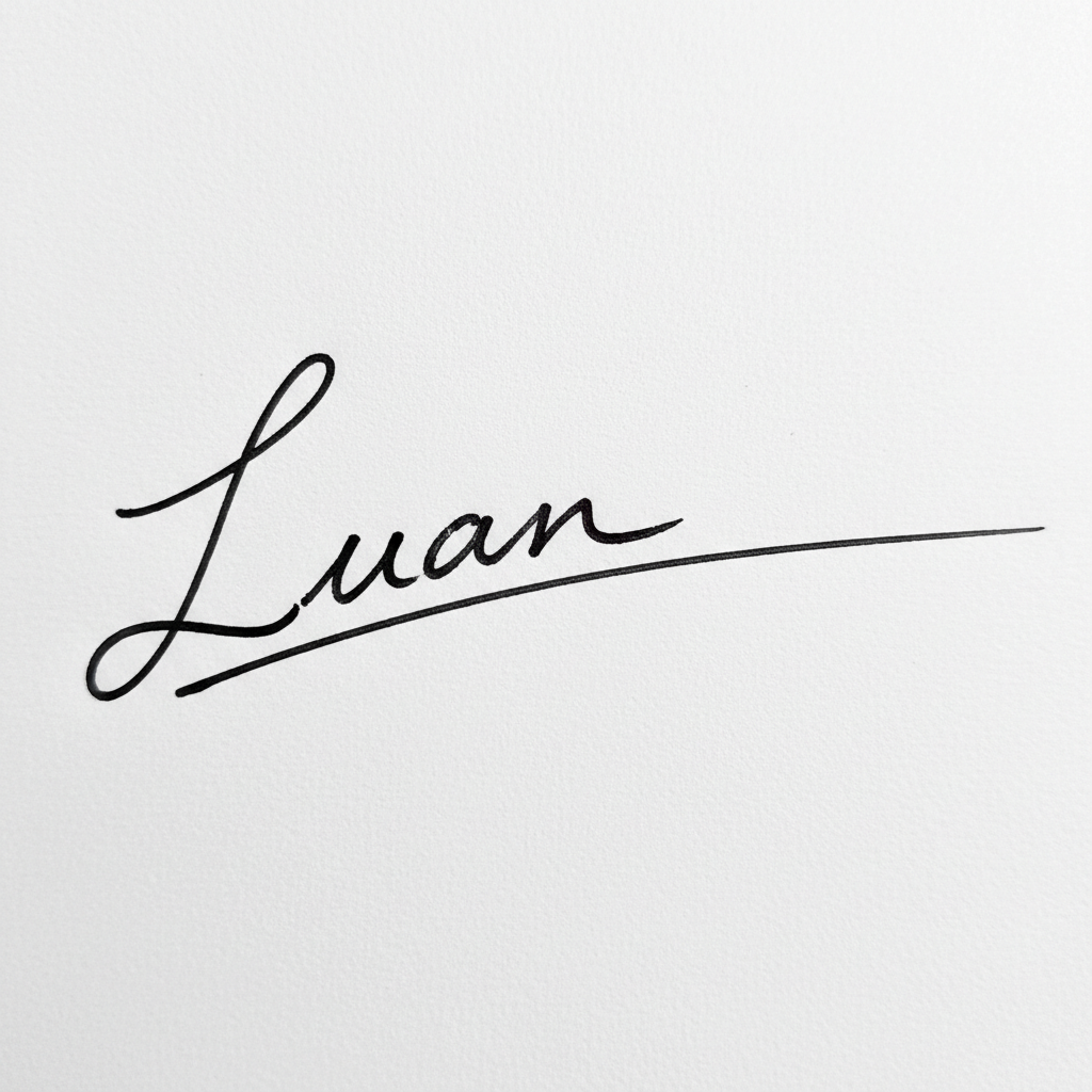 Mẫu chữ ký tên Luân số 10