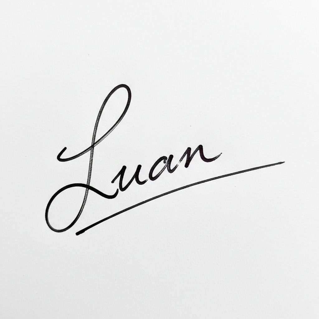 Mẫu chữ ký tên Luân số 2