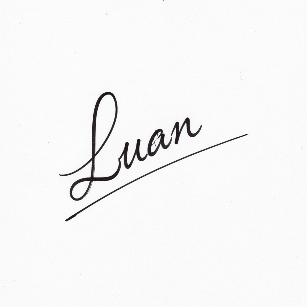 Mẫu chữ ký tên Luân số 5