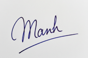 Mẫu chữ ký tên Mạnh số 1