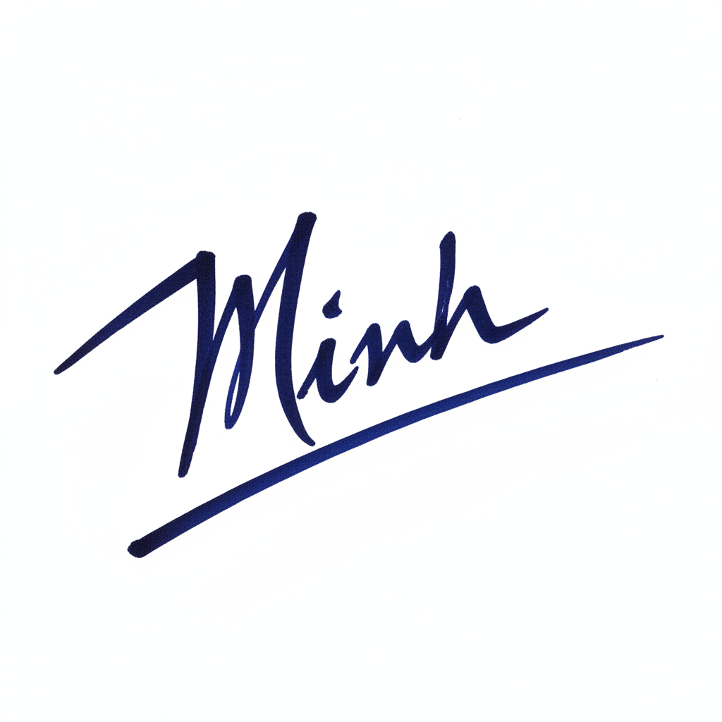 Mẫu chữ ký tên Mình số 9