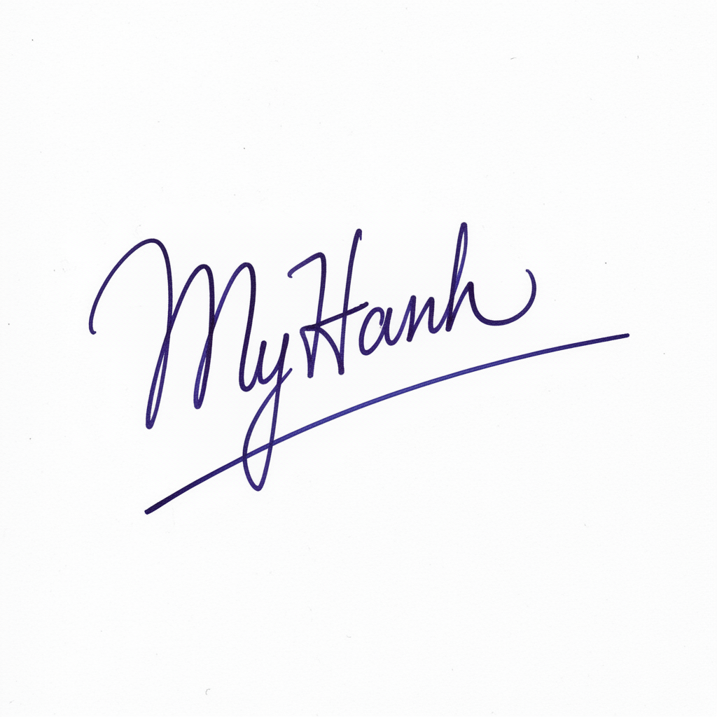 Mẫu chữ ký tên Mỹ Hạnh số 1