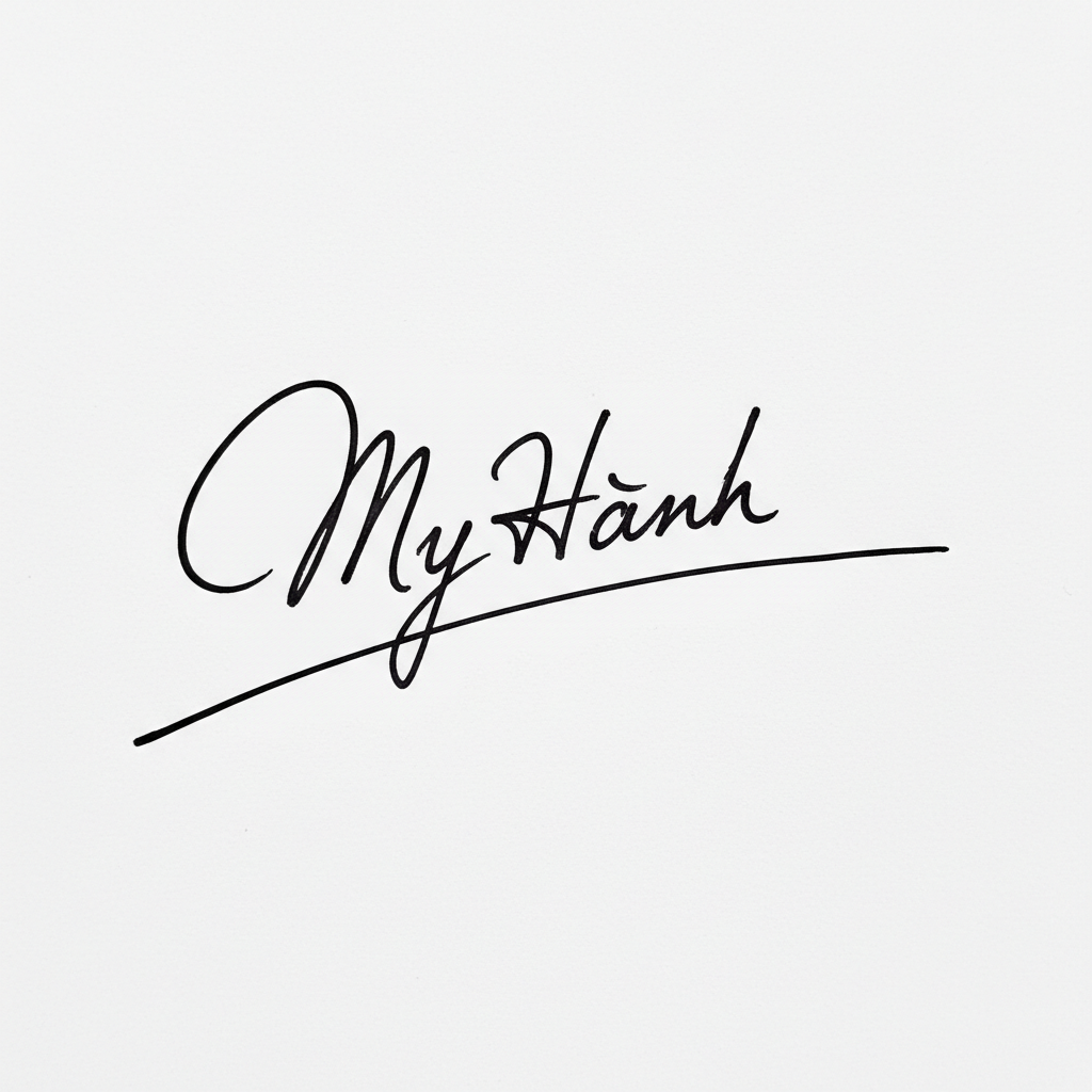 Mẫu chữ ký tên Mỹ Hạnh số 10