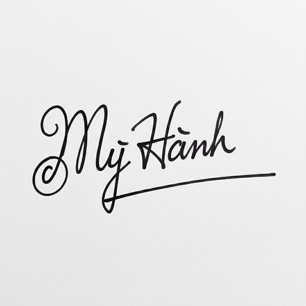 Mẫu chữ ký tên Mỹ Hạnh số 2