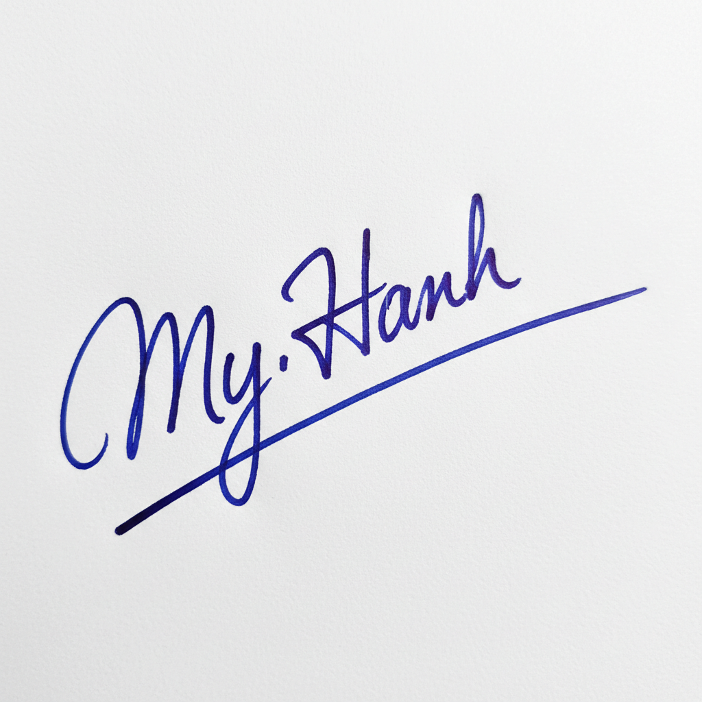 Mẫu chữ ký tên Mỹ Hạnh số 3