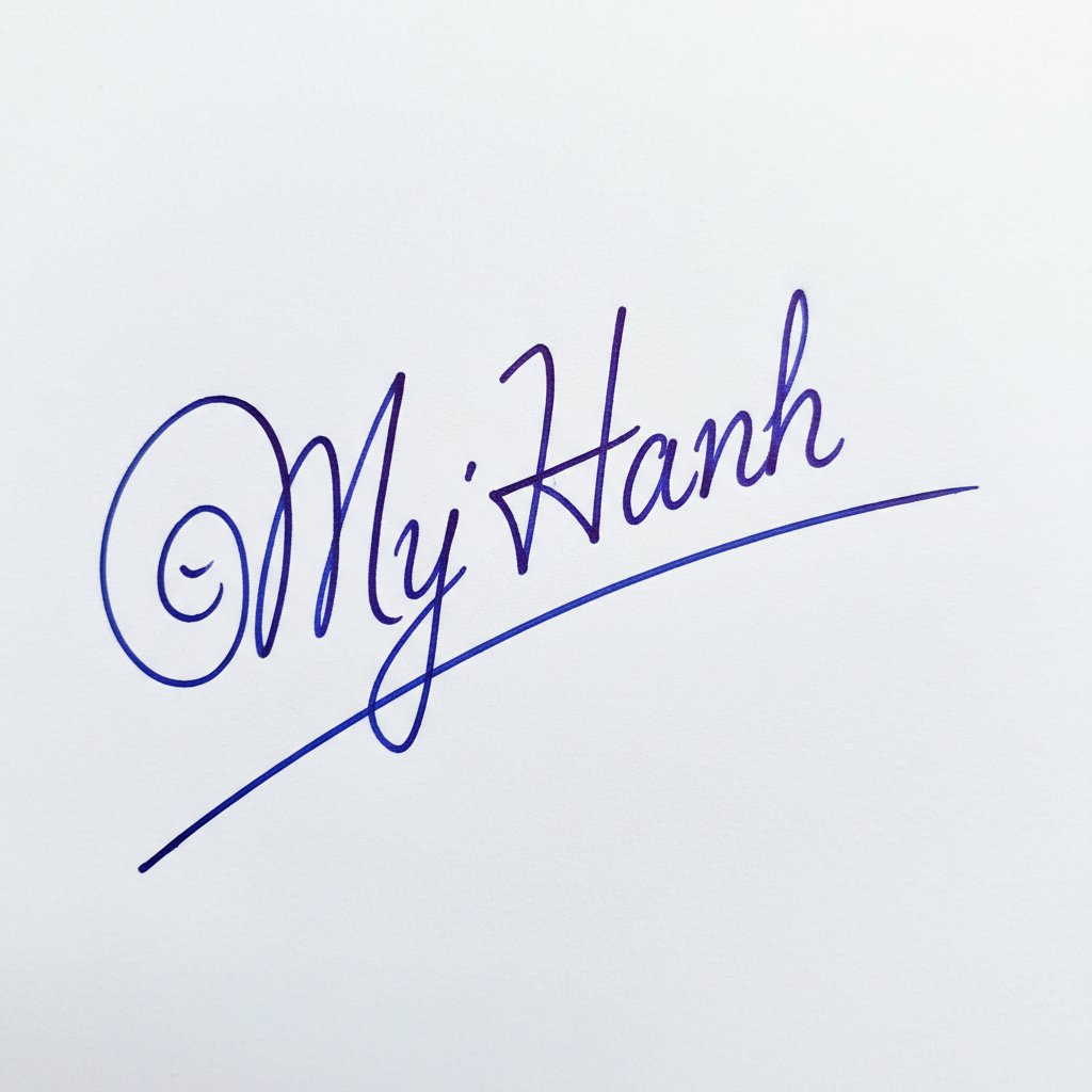 Mẫu chữ ký tên Mỹ Hạnh số 6