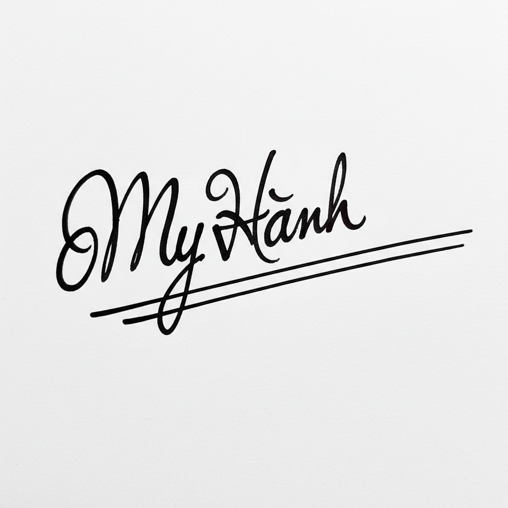 Mẫu chữ ký tên Mỹ Hạnh số 7