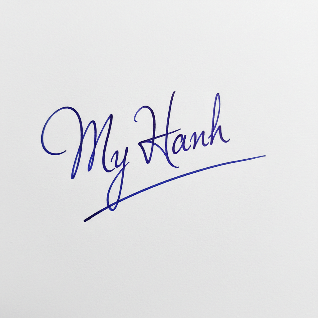 Mẫu chữ ký tên Mỹ Hạnh số 8