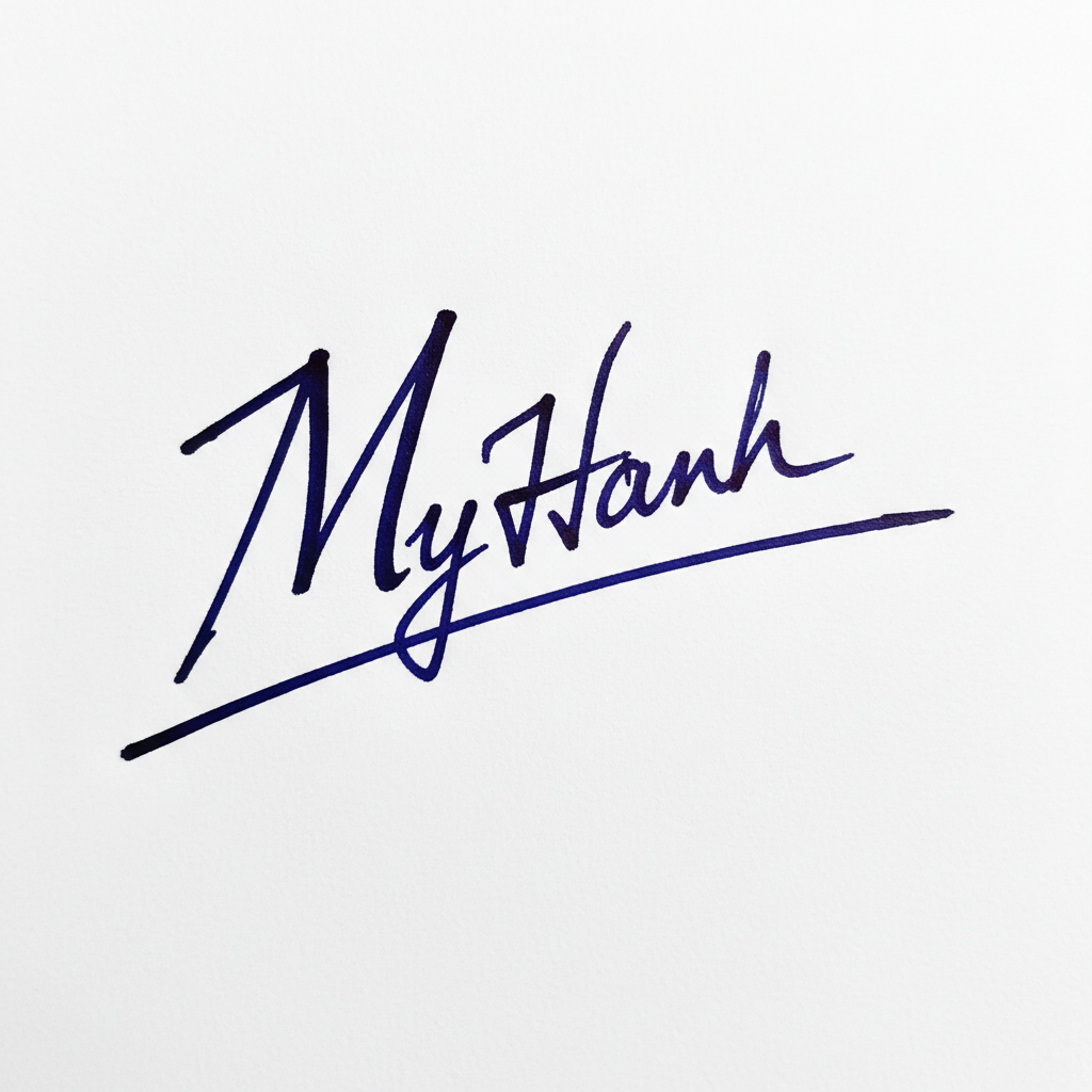 Mẫu chữ ký tên Mỹ Hạnh số 9