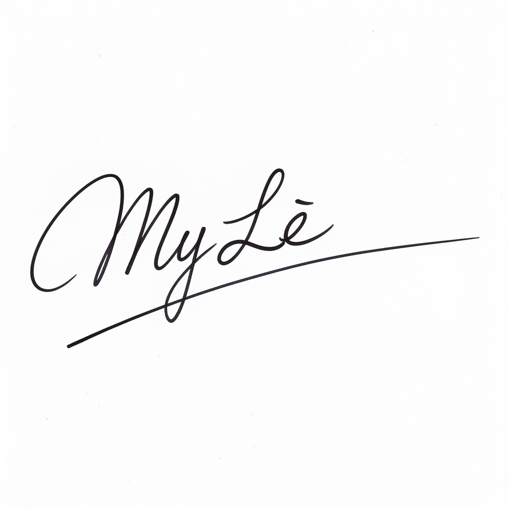 Mẫu chữ ký tên Mỹ Lệ số 10