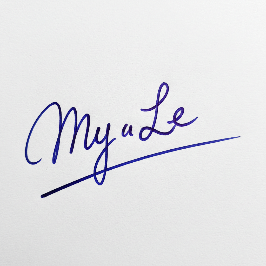 Mẫu chữ ký tên Mỹ Lệ số 3