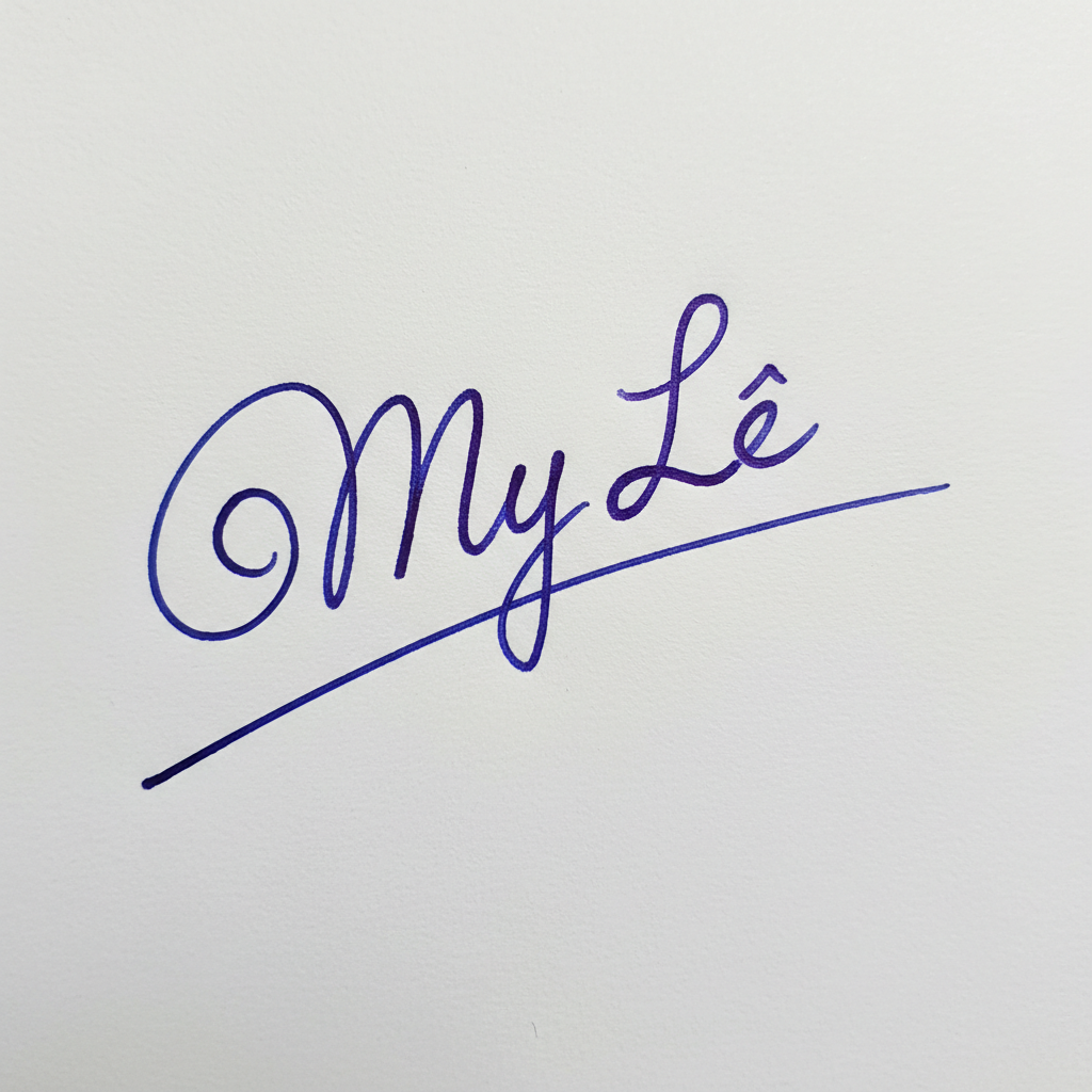 Mẫu chữ ký tên Mỹ Lệ số 6