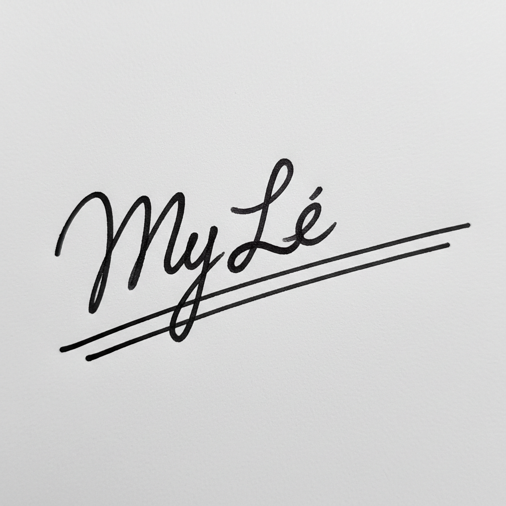 Mẫu chữ ký tên Mỹ Lệ số 7