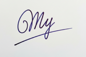 Mẫu chữ ký tên My số 1