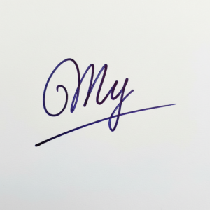 Mẫu chữ ký tên My số 1