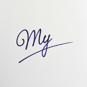 Mẫu chữ ký tên My số 1