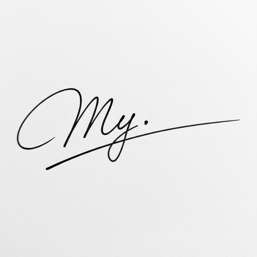 Chữ Ký Đẹp Tên My: Nâng Tầm Cá Tính, Vận May Gõ Cửa Mẫu chữ ký tên My số 10