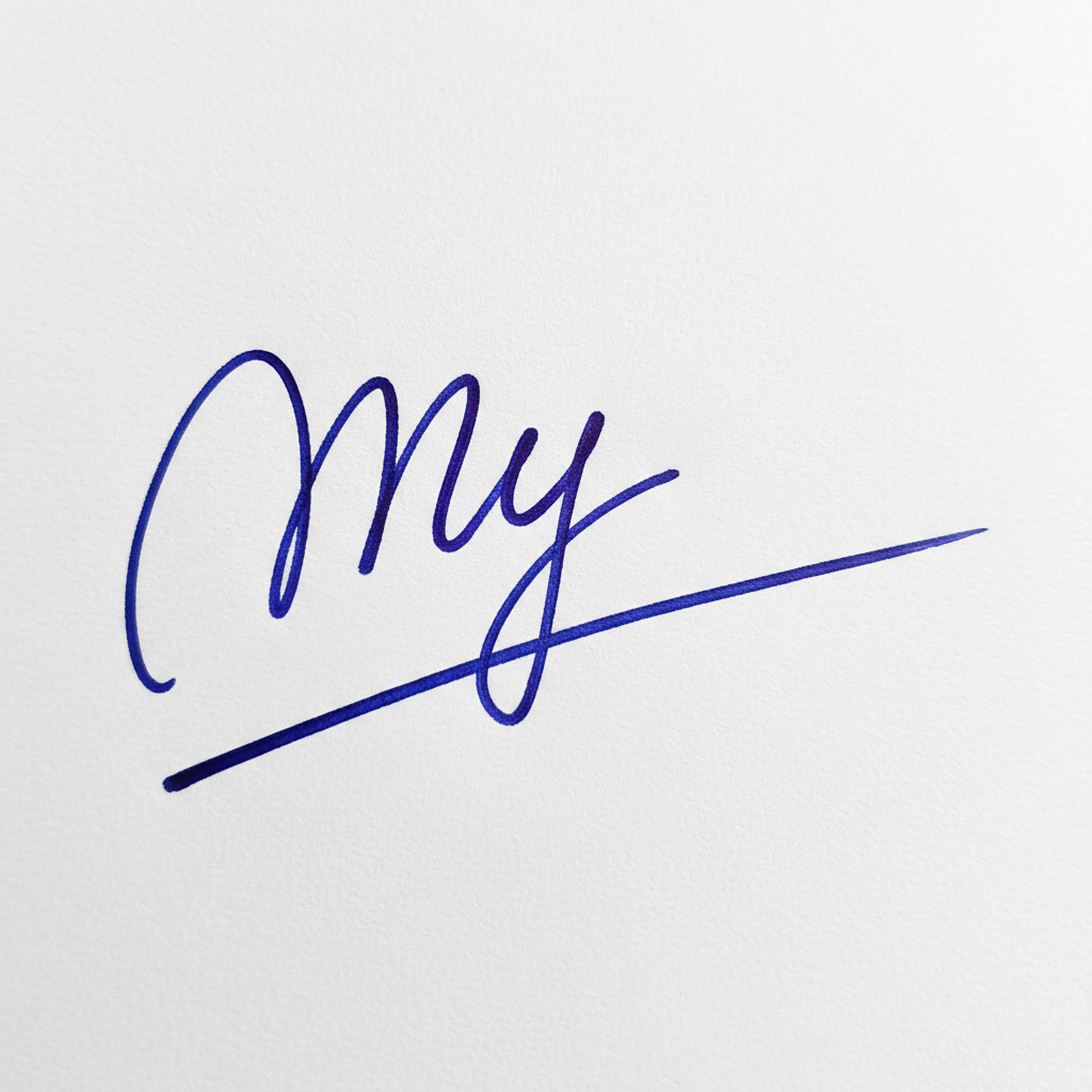 Chữ Ký Đẹp Tên My: Nâng Tầm Cá Tính, Vận May Gõ Cửa Mẫu chữ ký tên My số 3